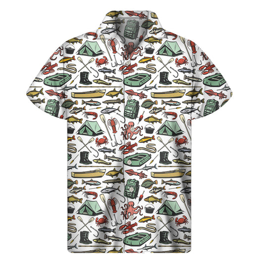 Tropical Tides: Men's Hawaiian Fishing Shirt - 1
