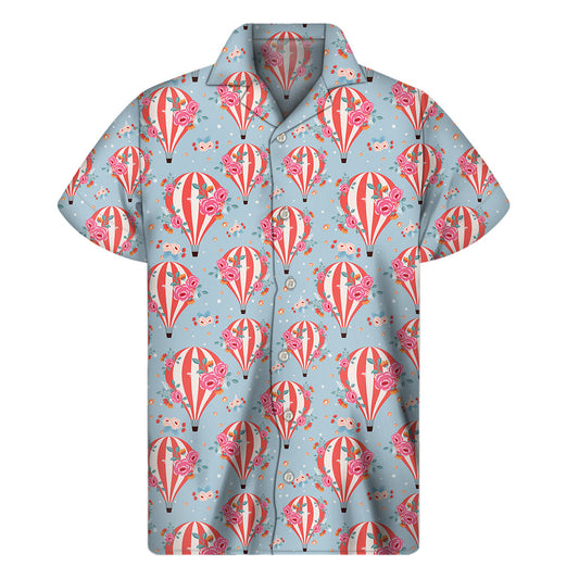 Tropical Blooms Men's Hawaiian Short Sleeve Shirt - 1