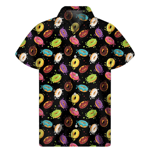 Glaze Donut Hawaiian Vibe Men's Short Sleeve Shirt - 1