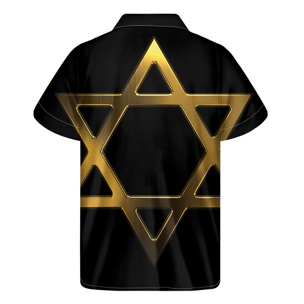 Golden Star of David Hawaiian Short Sleeve Shirt - 2