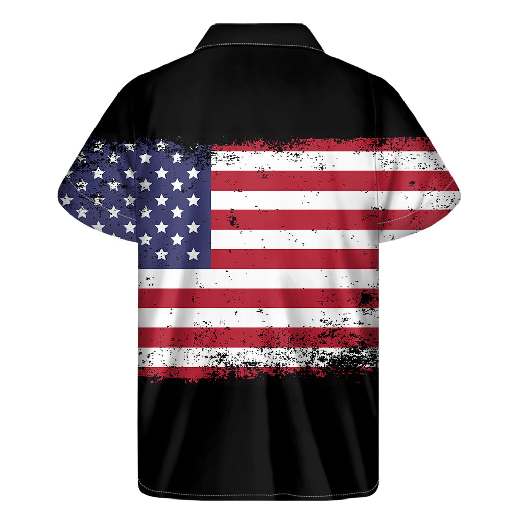 Island Vibes: Hawaiian Flag Print Men's Short Sleeve Shirt - 2