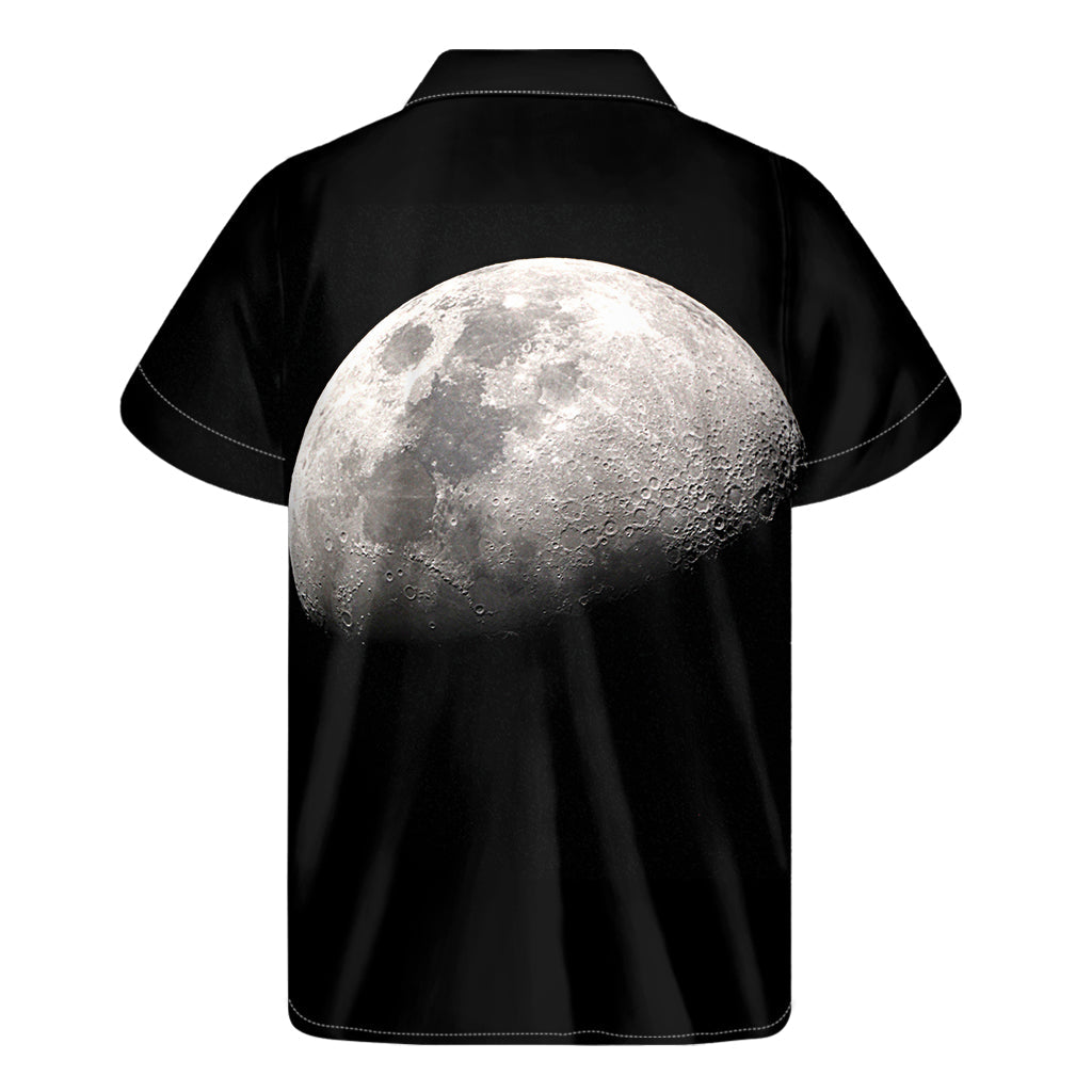 Hawaiian Vibes: Half Moon Print Short Sleeve Shirt - 2