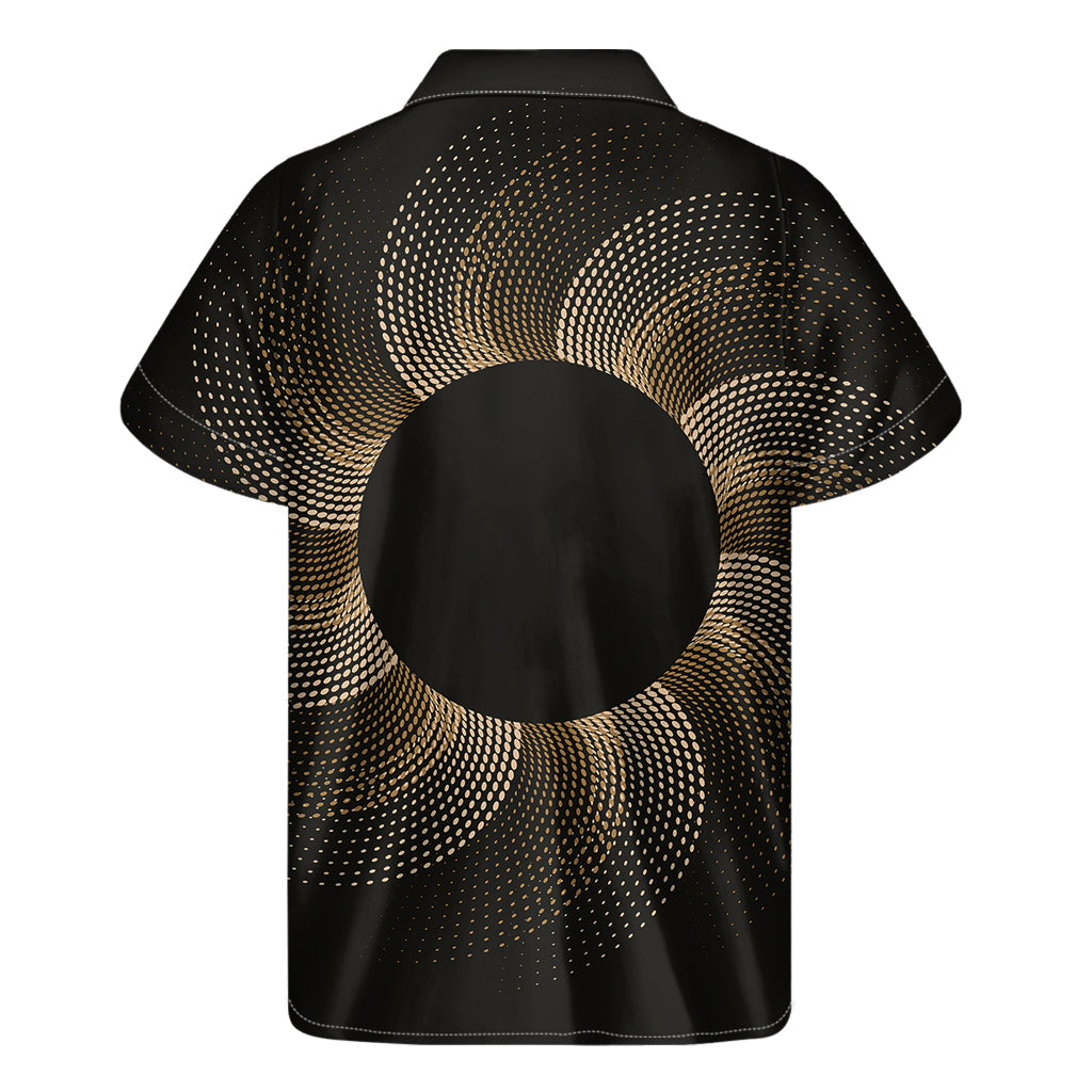 Sun-Kissed Aloha: Halftone Dot Hawaiian Short Sleeve Shirt - 2