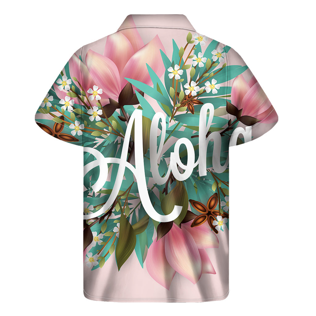 Tropical Vibes: Men's Hawaiian Flower Aloha Print Short Sleeve Shirt - 2