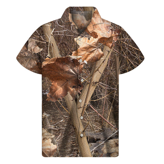 Tropical Hunting Camo Hawaiian Short Sleeve Shirt - 1