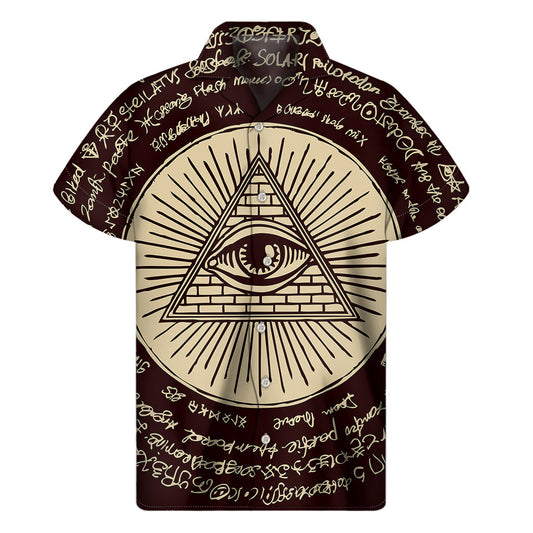 Eye of Providence Aloha Shirt: Embrace Hawaiian Style - 1