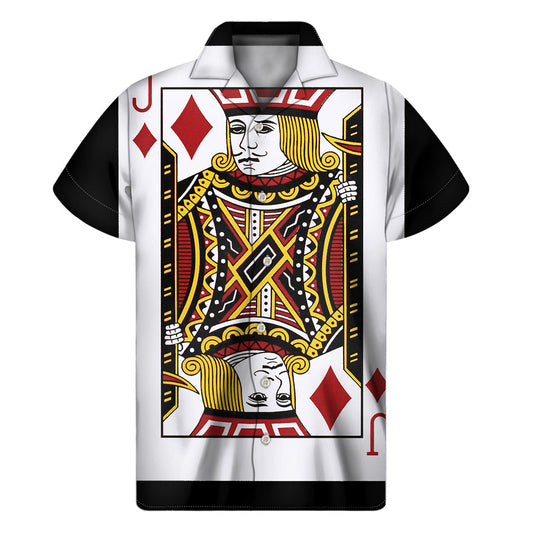 Jack of Diamonds Hawaiian Aloha Shirt - 1