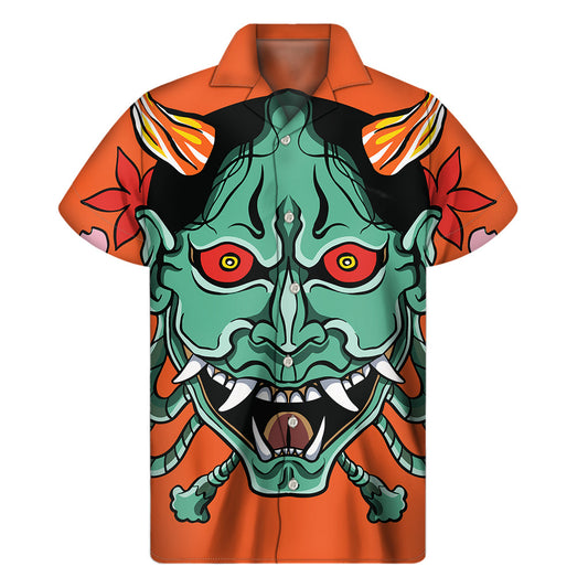 Tropical Demon Hawaiian Short Sleeve Shirt - 1