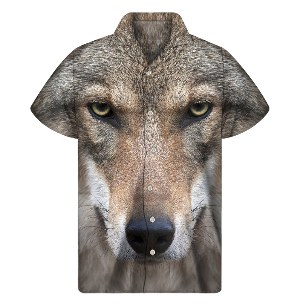 Jungle Wolf Hawaiian Short Sleeve Shirt: Embrace the Aloha Spirit in Style - 1