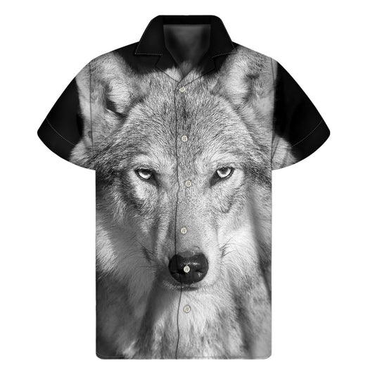 Wolf Wanderlust: Hawaiian Short Sleeve Shirt - 1
