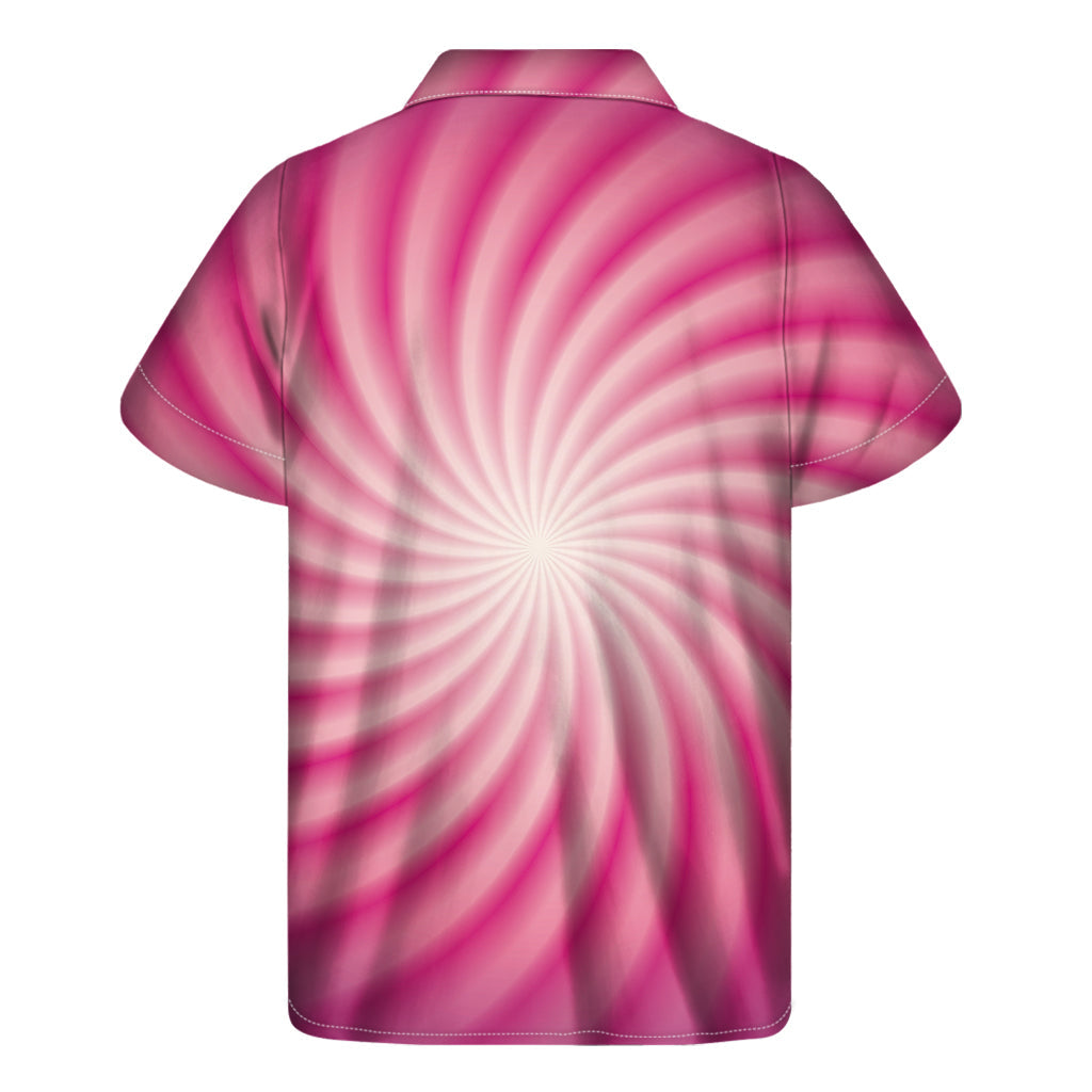 Pink Whirlpool Hawaiian Style Short Sleeve Shirt - 2