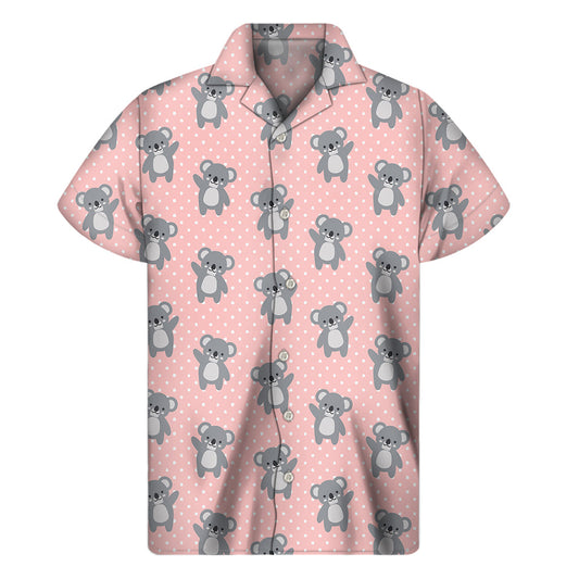 Polka Dot Koala Hawaiian Aloha Shirt - 1