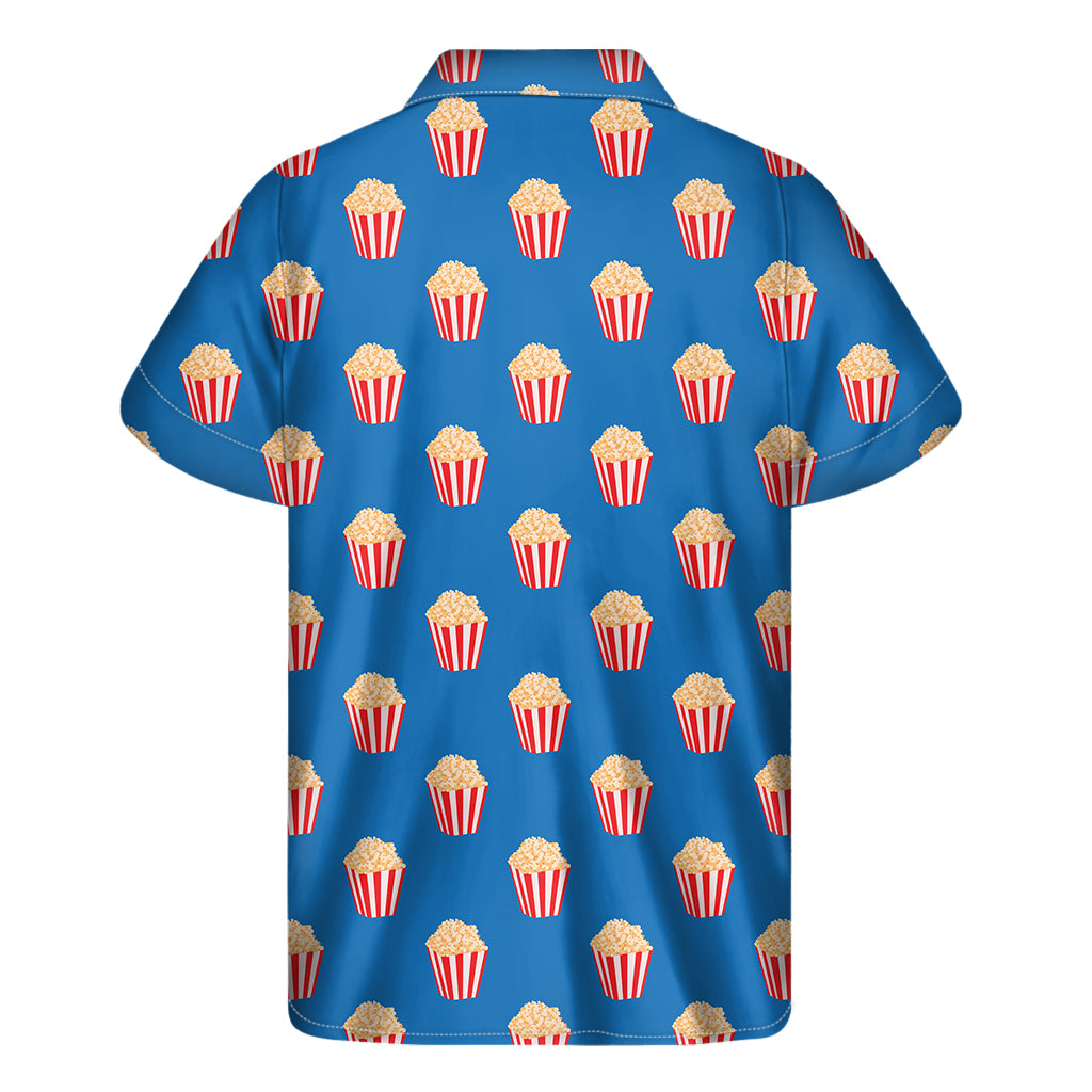 Popcorn Box Pattern Print Hawaiian Style Short Sleeve Shirt - 2