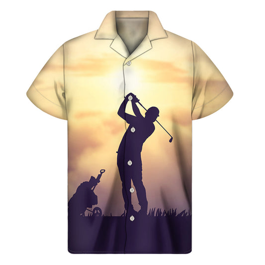 Tropical Swing: Hawaiian Inspired Men's Short Sleeve Shirt - 1