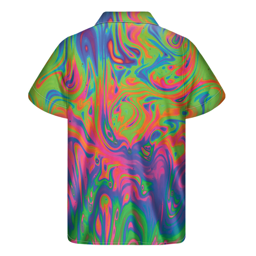 Psychedelic Bubble Hawaiian Outfit: Men's Short Sleeve Shirt - 2