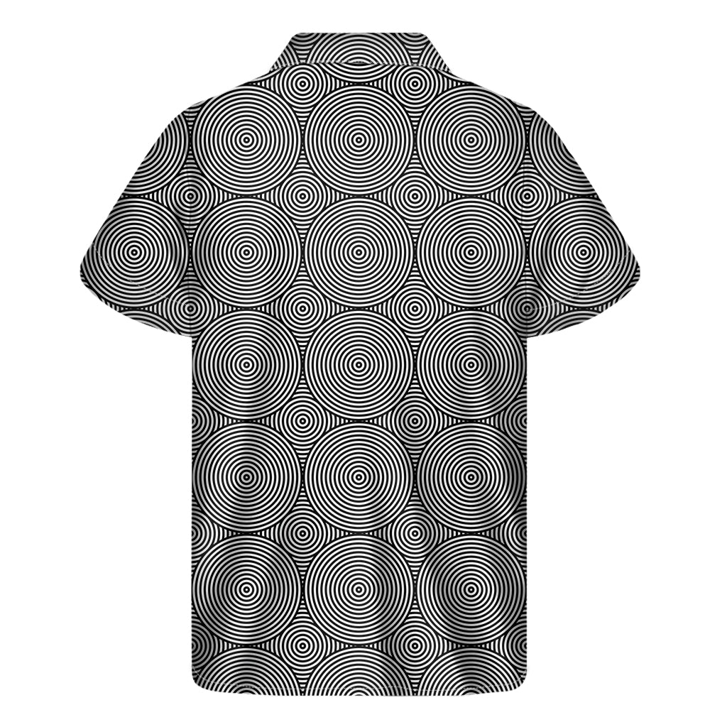 Psychedelic Circle Pattern Hawaiian Short Sleeve Shirt - 2