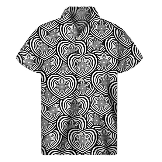 Psychedelic Heart Hawaiian Short Sleeve Aloha Shirt - 1