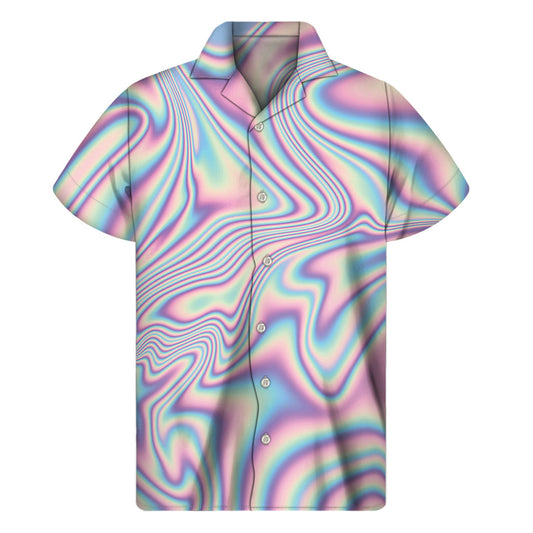 Psychedelic Hawaiian Vibe Short Sleeve Shirt - 1
