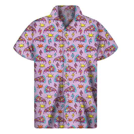 Piping Hot Pepperoni: Hawaiian Style Short Sleeve Shirt - 1