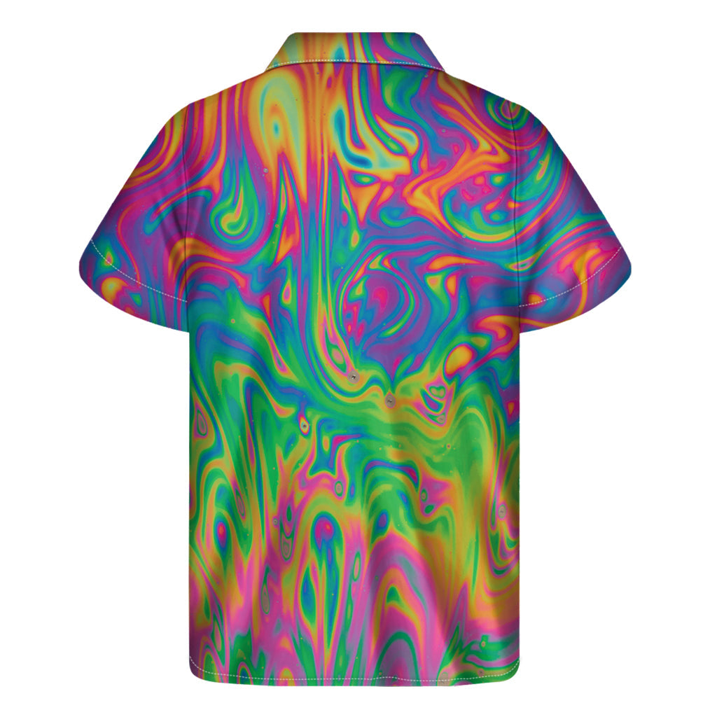 Tropical Bliss: Men's Hawaiian Short Sleeve Shirt - 2