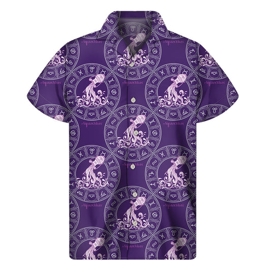 Purple Aquarius Hawaiian Aloha Shirt - 1