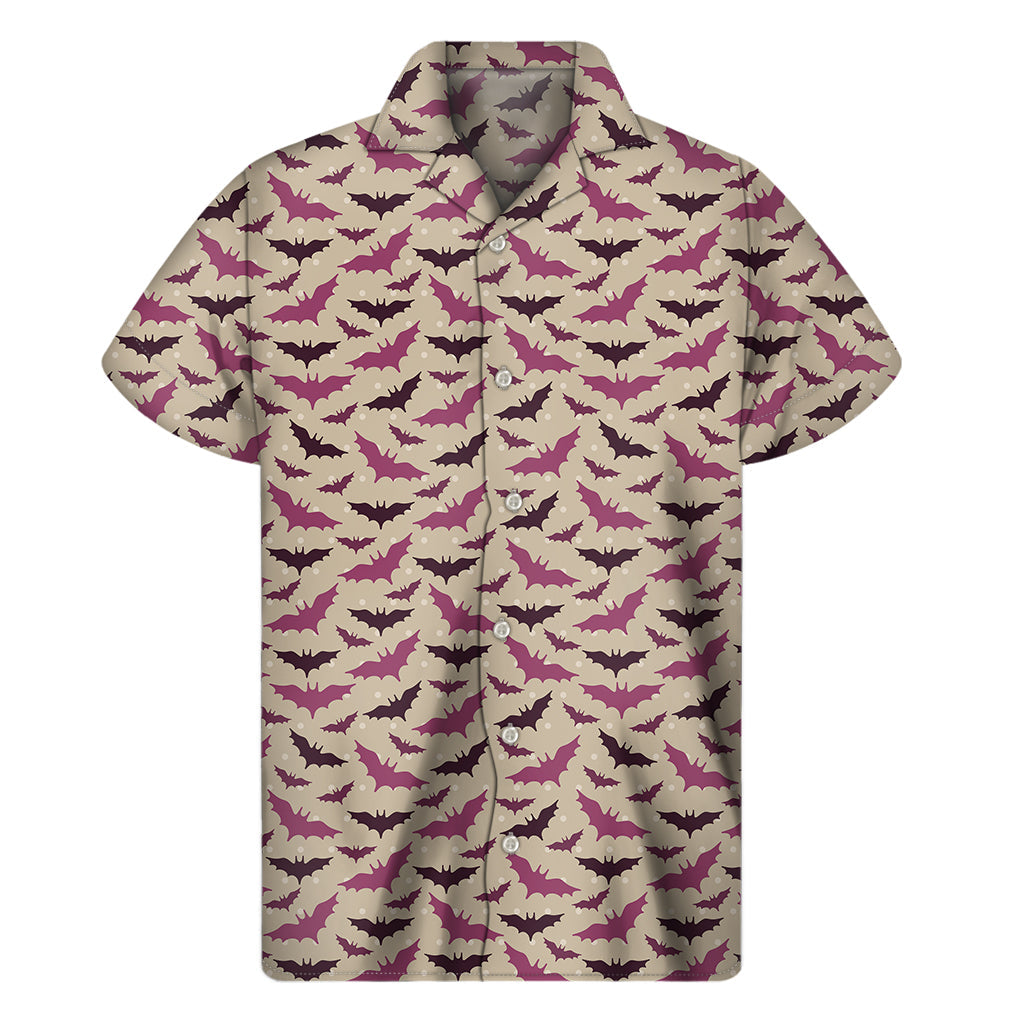 Purple Bat Pattern Hawaiian Aloha Shirt - 1