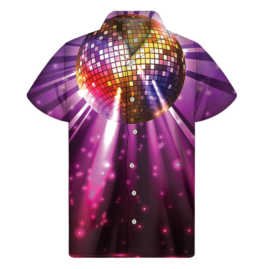 Groovy Purple Disco Ball Hawaiian Shirt - 1