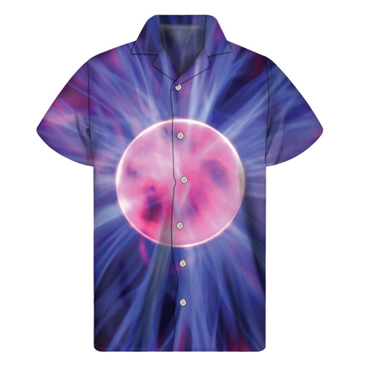 Purple Plasma Ball Hawaiian Aloha Shirt - 1