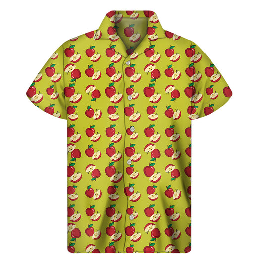 Red Apple Hawaiian Aloha Shirt for Men - 1