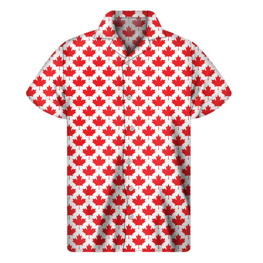 Red Hawaiian Paradise Men's Short Sleeve Shirt - 1
