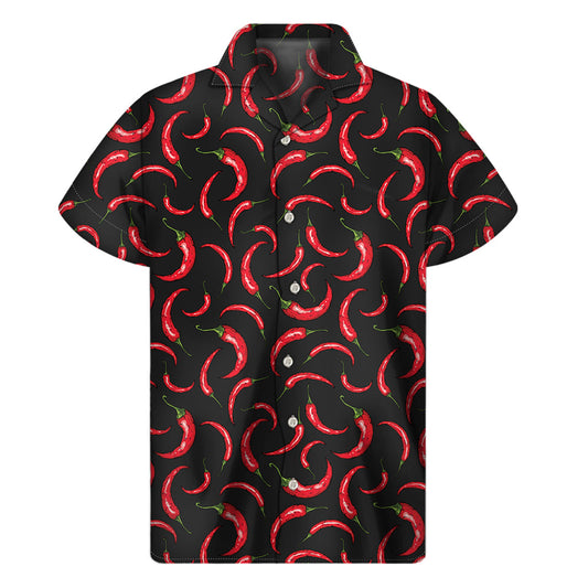Red Hot Chili Peppers Hawaiian Print Short Sleeve Shirt - 1