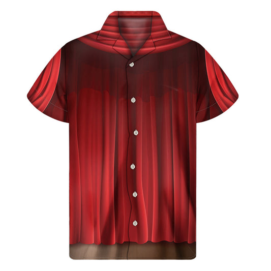 Red Curtain Theater Hawaiian Men's Short Sleeve Shirt - 1