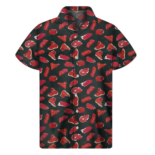 Red Meat Hawaiian Delight: Men's Short Sleeve Hawaiian Shirt - 1