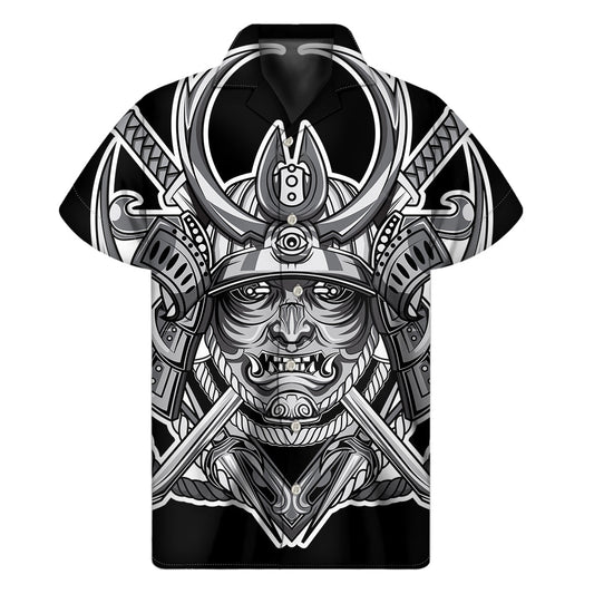 Silver Samurai Hawaiian Short Sleeve Shirt: Embrace the Island Vibe - 1