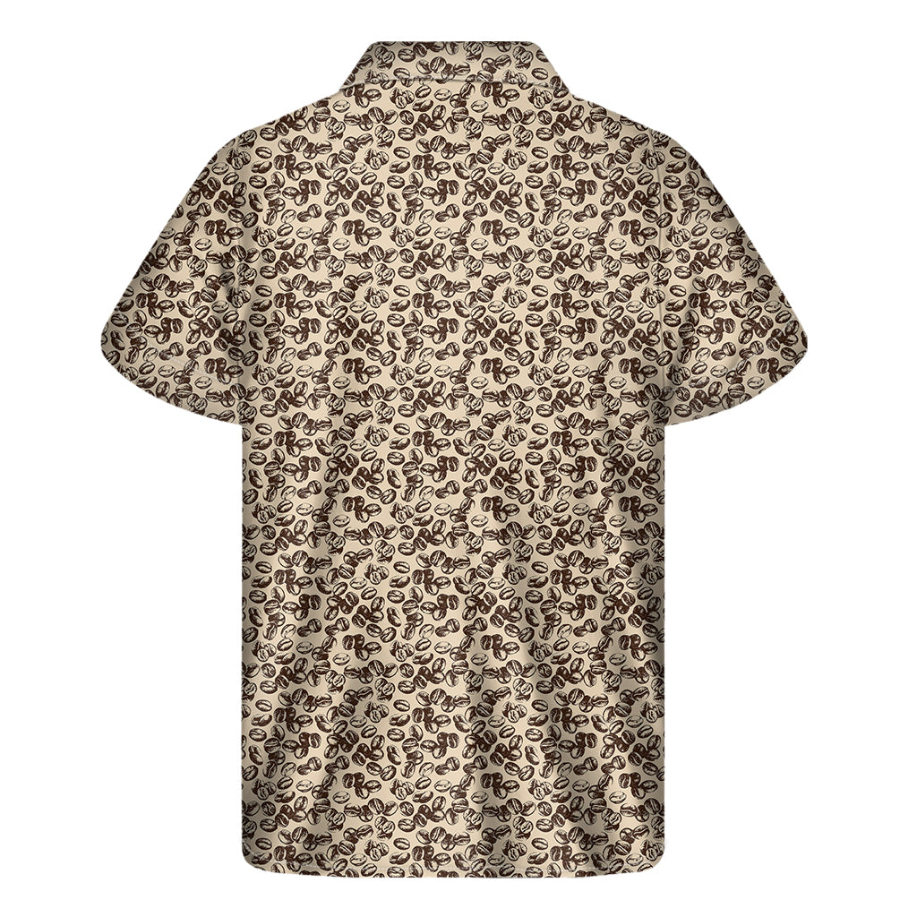Vintage Coffee Bean Hawaiian Short Sleeve Shirt for Men - 2