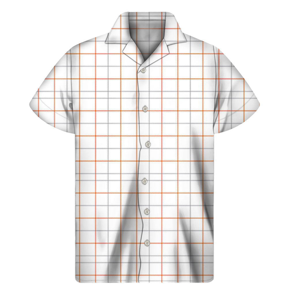 White Tattersall Hawaiian Shirt for a Stylish Island Look - 1