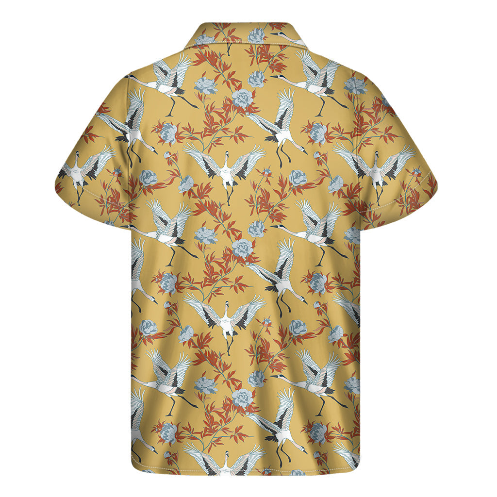 White Hawaiian Cranes Men's Short Sleeve Shirt - 2