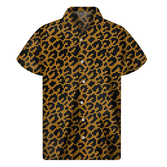 Wild Leopard Hawaiian Print Short Sleeve Shirt - 1