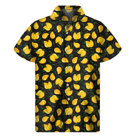 Yellow Mango Madness: Hawaiian-inspired Short Sleeve Shirt - 1